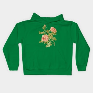 Vintage Rose Fower Kids Hoodie